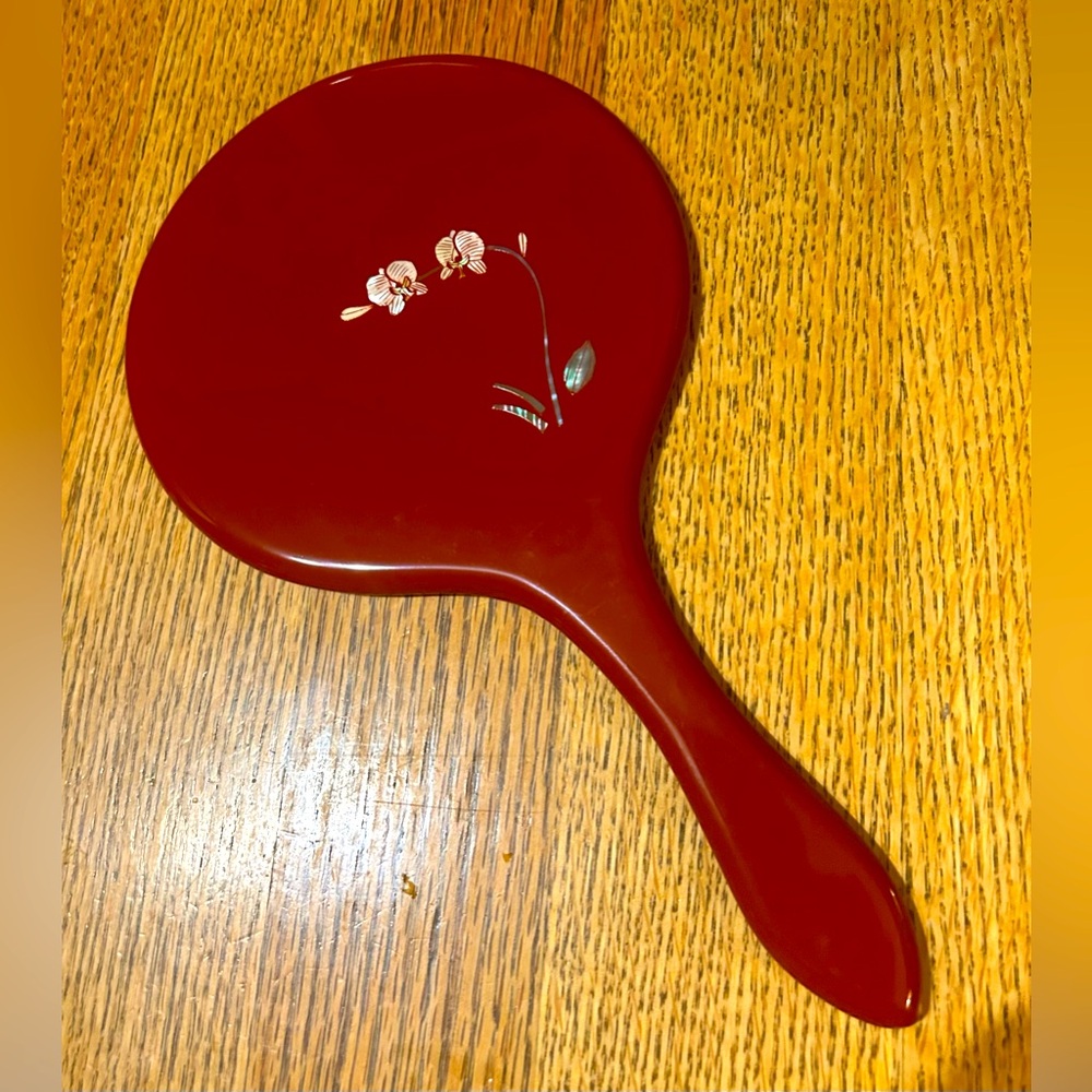 Japanese Laquered Hand Mirror